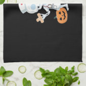 ハロウィーンナーススケルトン必須Tシャツ キッチンタオル (折り畳み)