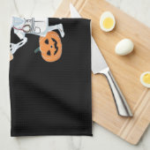 ハロウィーンナーススケルトン必須Tシャツ キッチンタオル (四つ折り)