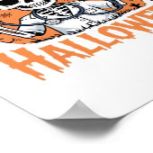 ハロウィーンナーススケルトン必須Tシャツ_1 ポスター (角)