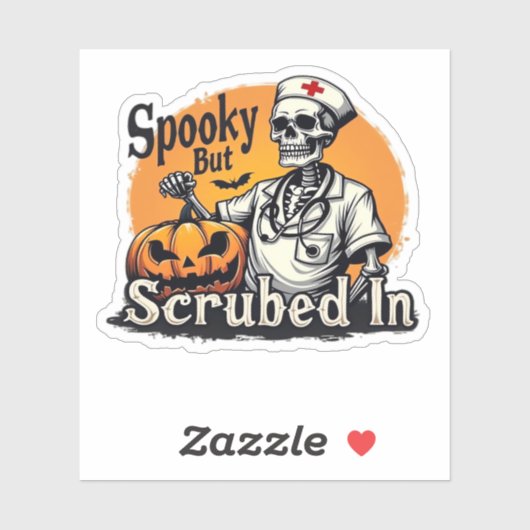 ハロウィーンナースデザインオーバーサイズTシャツ シール (シート)