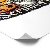 ハロウィーンナースデザインオーバーサイズTシャツ ポスター (角)