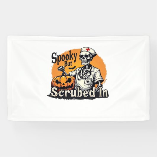 ハロウィーンナースデザインオーバーサイズTシャツ 横断幕 (横)