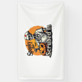 ハロウィーンナースデザインオーバーサイズTシャツ 横断幕 (縦)