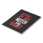 ハロウィーンナースバイデイウィッチバイナイト ノートパッド (回転)