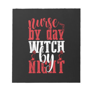ハロウィーンナースバイデイウィッチバイナイト ノートパッド