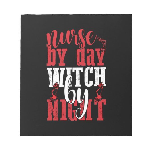 ハロウィーンナースバイデイウィッチバイナイト ノートパッド (正面)