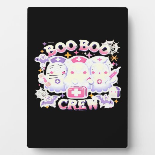 ハロウィーンナース幽霊スクワッドブクルーズスおもしろいポ フォトプラーク (正面)