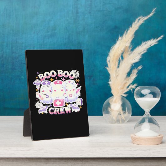 ハロウィーンナース幽霊スクワッドブクルーズスおもしろいポ フォトプラーク (側面)