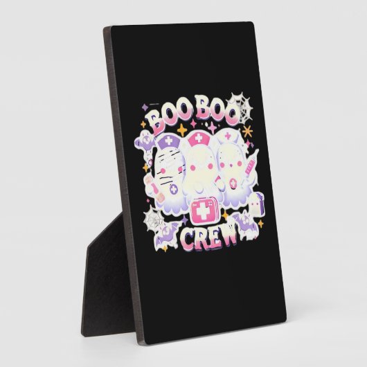 ハロウィーンナース幽霊スクワッドブクルーズスおもしろいポ フォトプラーク (側面)