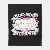 ハロウィーンナース幽霊スクワッドブクルーズスおもしろいポ フリースブランケット (正面)
