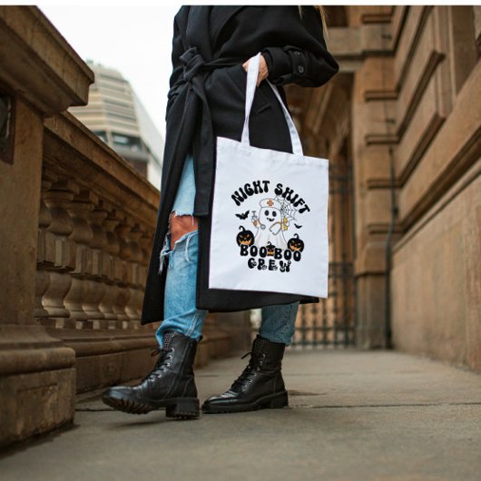 ハロウィーンナース幽霊ナイトシフト トートバッグ