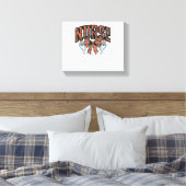 ハロウィーンナース怖いコケクラシックットボウTシャツ キャンバスプリント (インサイチュ (寝室))