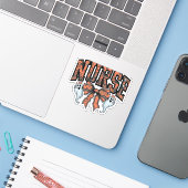 ハロウィーンナース怖いコケクラシックットボウTシャツ シール (ノートパソコンとiPhone)