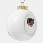 ハロウィーンナース怖いコケクラシックットボウTシャツ セラミックボールオーナメント (左)