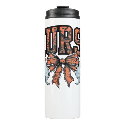 ハロウィーンナース怖いコケクラシックットボウTシャツ タンブラー (正面)