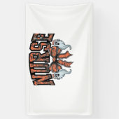 ハロウィーンナース怖いコケクラシックットボウTシャツ 横断幕 (縦)