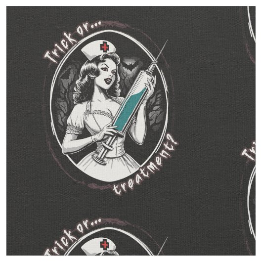 ハロウィーンナース ファブリック (クローズアップ)