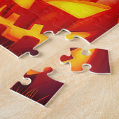 ハロウィーンニューファンドランドヴァンパイアパンプキンズ怖 ジグソーパズル (側面)