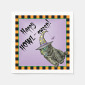 ハロウィーンニューファンドランド スタンダードカクテルナプキン (正面)