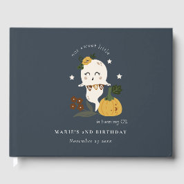 ハロウィーンネイビー幽霊リトルブニーエイジ誕生日 ゲストブック