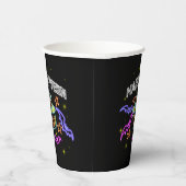 ハロウィーンネオンルックカボキンハットこうもりパーティー 紙コップ (右)