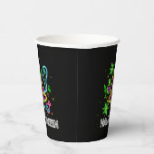 ハロウィーンネオンルックハット幽霊くもの巣パーティー 紙コップ (右)