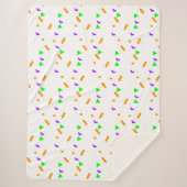 ハロウィーンネオン紙吹雪の散水 シェルパブランケット (正面)