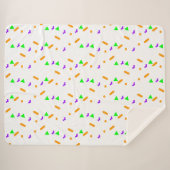 ハロウィーンネオン紙吹雪の散水 シェルパブランケット (正面(横))