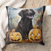 ハロウィーンノバスコシアとカボチャ怖い クッション (ブランケット)