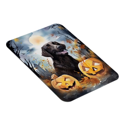 ハロウィーンノバスコシアとカボチャ怖い マグネット (右側)