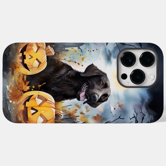 ハロウィーンノバスコシアとカボチャ怖い Case-Mate iPhoneケース (裏面 (横))