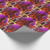 ハロウィーンノバスコシアダックトラーヴァンパイアパンプキン ラッピングペーパー (角)