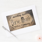 ハロウィーンノベルティボーンダストアンティーク 長方形シール (封筒)