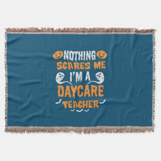 ハロウィーンノーズスカレスミー誕生日 スローブランケット (正面)