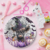 ハロウィーンハイランドカウズ紙プレート ペーパープレート (パーティー)