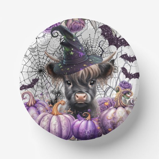 ハロウィーンハイランドカウズ紙ボウル ペーパーボウル (正面)