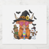 ハロウィーンハイランドカウズ(2) スパークリングワインラベル (シングルラベル)