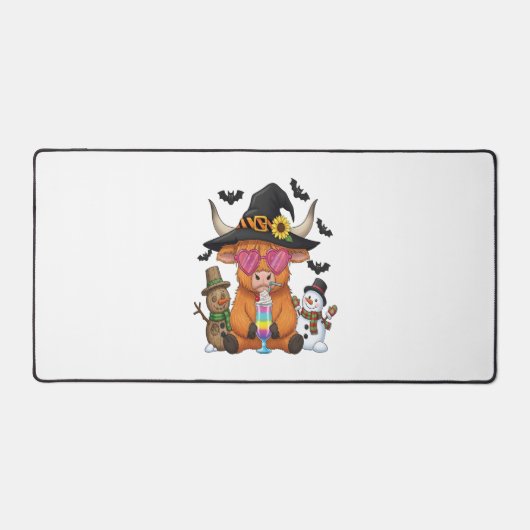 ハロウィーンハイランドカウズ(2) デスクマット (正面)