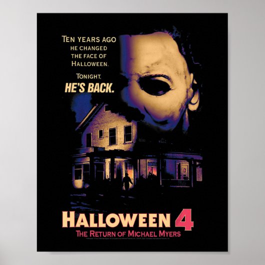 ハロウィーンハウスアンドマスク ポスター (正面)