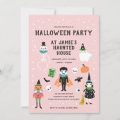 ハロウィーンハウスパーティの招待状 招待状 (正面)