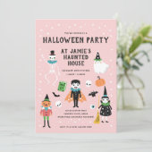 ハロウィーンハウスパーティの招待状 招待状 (スタンド正面)