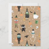 ハロウィーンハウスパーティの招待状 招待状 (裏面)