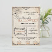 ハロウィーンハウスパーティの招待状 招待状 (スタンド正面)