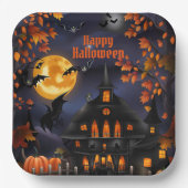 ハロウィーンハウス ペーパープレート (正面)