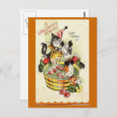 「ハロウィーンハウディ」ヴィンテージハロウィンカード ポストカード (正面/裏面)