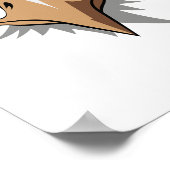 ハロウィーンハゲのワシ顔衣装キッズかわいいテーマ ポスター (角)