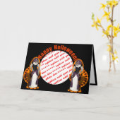 ハロウィーンハッシー カード (黄色い花)