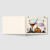 ハロウィーンハッピーアワーカボンプキンカクテルベビーシャワー ゲストブック (全面)