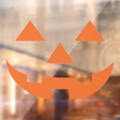 ハロウィーンハッピーカボチャ顔ウインドウビニルデカール ウィンドウサイン (シート2)