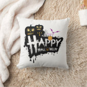 ハロウィーンハッピーハローウィンハローハロウィンピロー クッション (ブランケット)